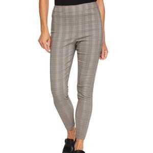 Iyla Plaid Slim Ankle Pants Gray Check – Size Large